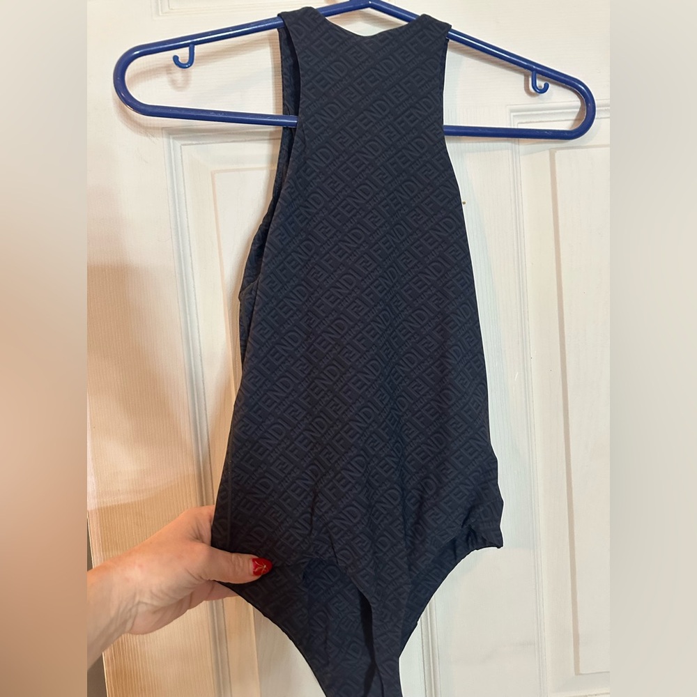 Fendi Black Monogram Sleeveless Top - Picture 4 of 6